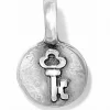 Brighton Token Key Charm Silver New
