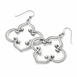 Brighton Toledo Statement French Wire Earrings Silver Discount