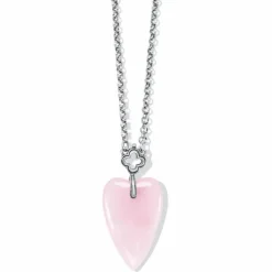 Brighton Toledo With Love Rose Quartz Necklace Pink Clearance
