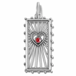 Brighton Treasured Heart Beams Amulet Silver-LightSiam Best