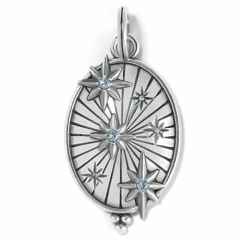 Brighton Treasured Starry Amulet Silver-LightSapphire Fashion