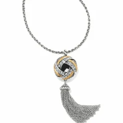Brighton Tres Twist Long Necklace Silver-Gold New