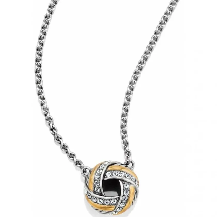 Brighton Tres Twist Necklace Silver-Gold New