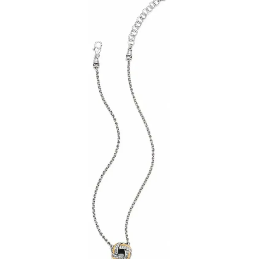 Brighton Tres Twist Necklace Silver-Gold New