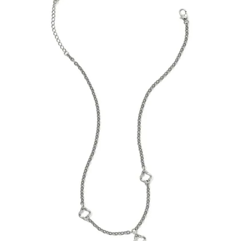 Brighton Trio Charm Necklace Silver Outlet