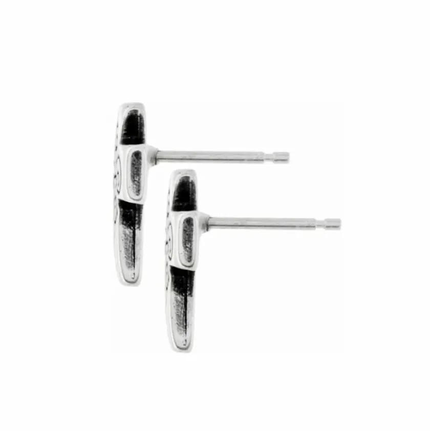 Brighton True Cross Mini Post Earrings Silver Best