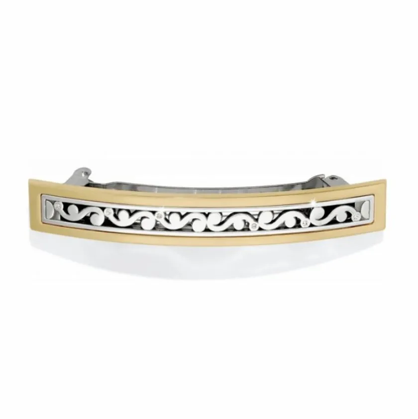 Brighton True Love Large Barrette Silver-Gold Best