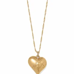 Brighton Trust Your Journey en Heart Necklace Gold Fashion