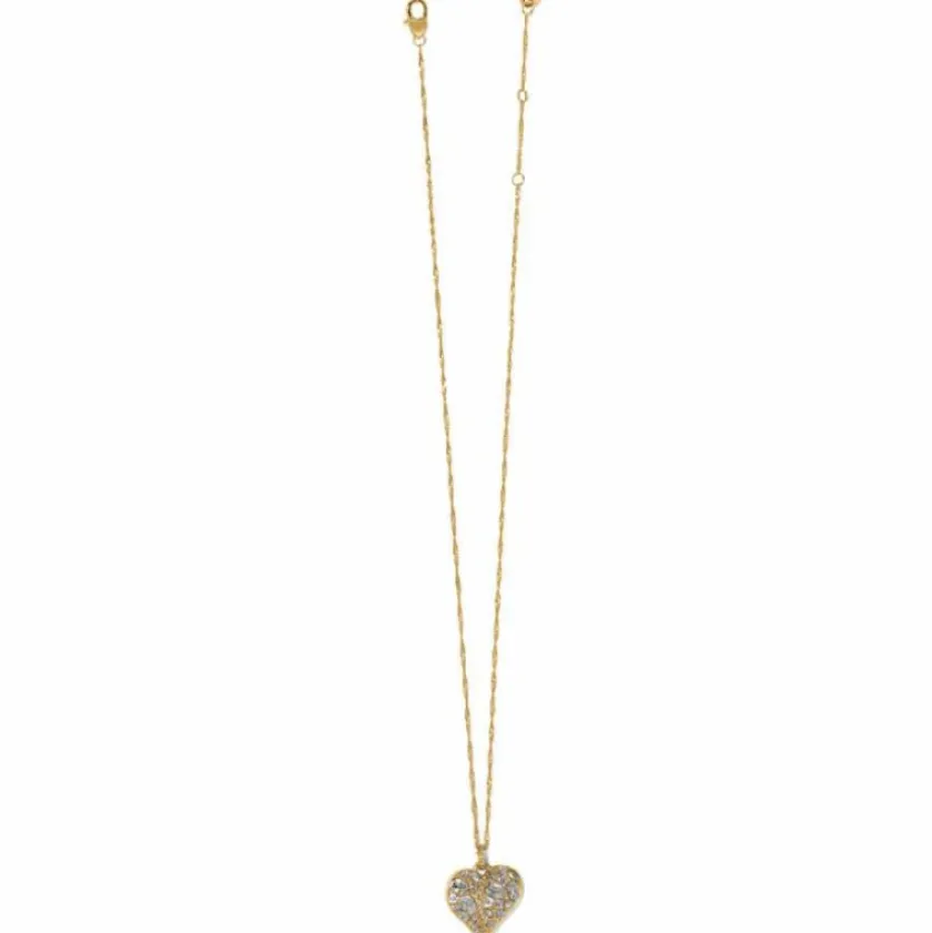 Brighton Trust Your Journey en Heart Necklace Gold Fashion