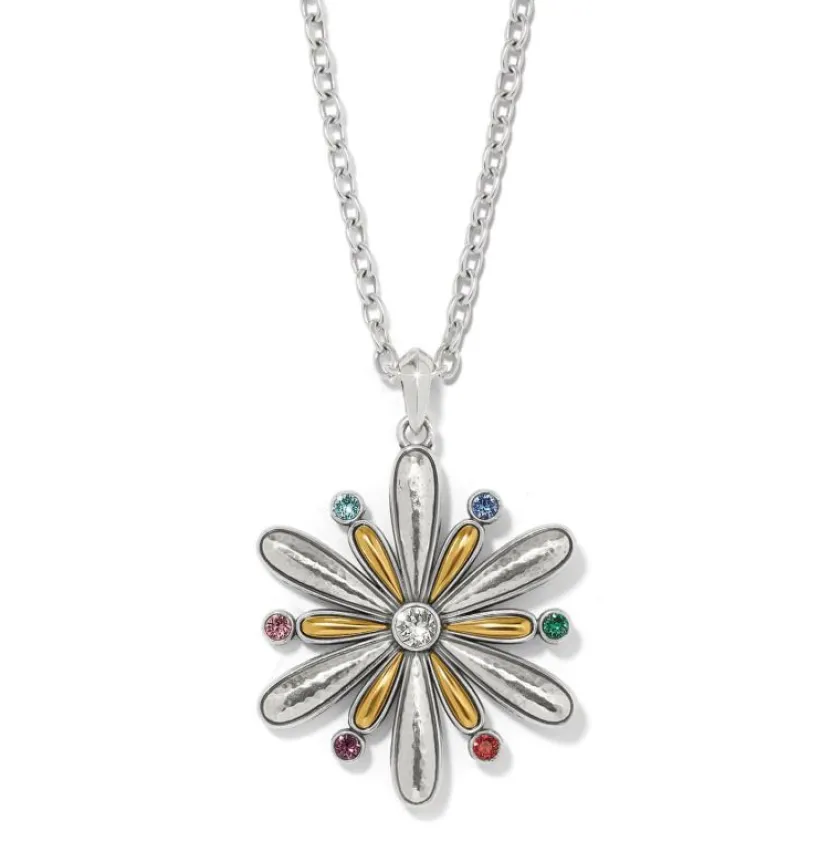 Brighton Twilight Shine Hues Convertible Necklace Silver-Gold Hot