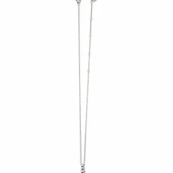 Brighton Twinkle Granulation Reversible Drop Necklace Silver Hot