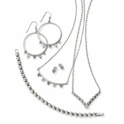 Brighton Twinkle Granulation Round French Wire Earrings Silver Online