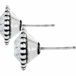 Brighton Twinkle Large Post Earrings Silver Clearance
