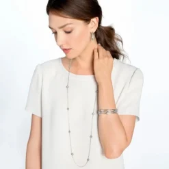 Brighton Twinkle Long Necklace Silver Outlet