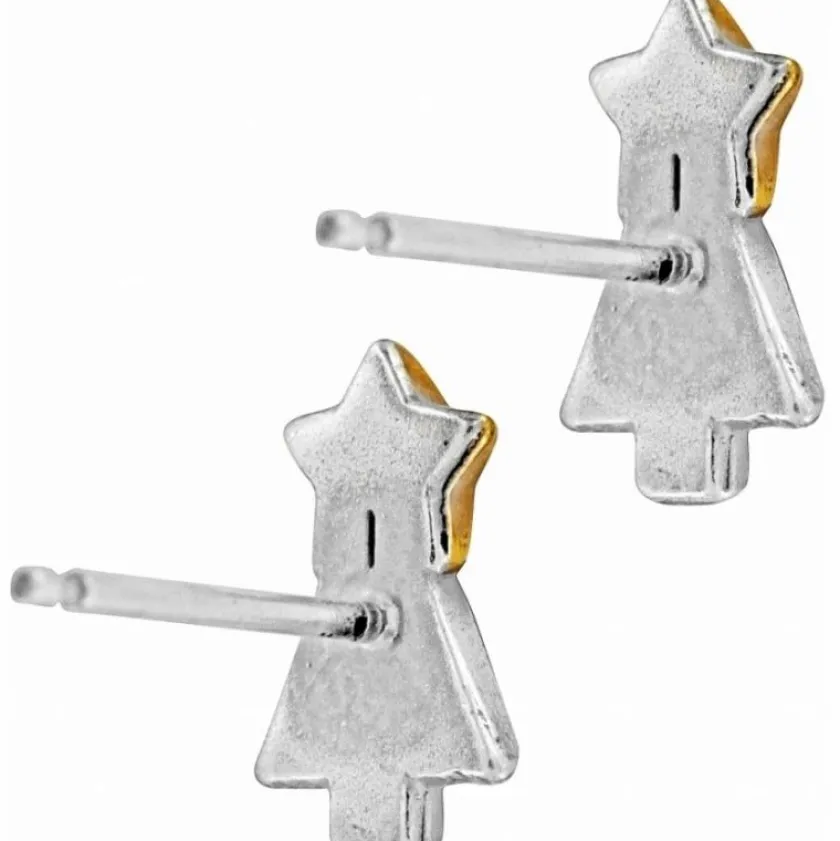 Brighton Twinkle Tree Mini Post Earrings Silver-Gold New