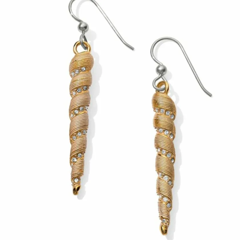 Brighton Under The Sea Shell French Wire Earrings Gold Outlet