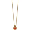 Brighton Venetian Gems Petite Necklace Gold-Red Clearance