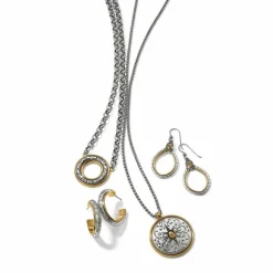 Brighton Venezia Long Pendant Necklace Silver-Gold Online
