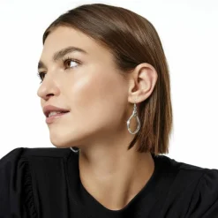 Brighton Venezia Teardrop French Wire Earrings Silver-Gold Clearance