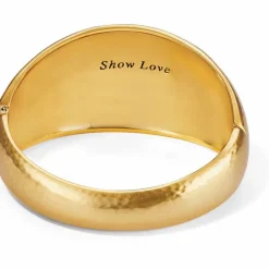 Brighton Versailles Collonade Hinged Bangle BrushedGold Clearance