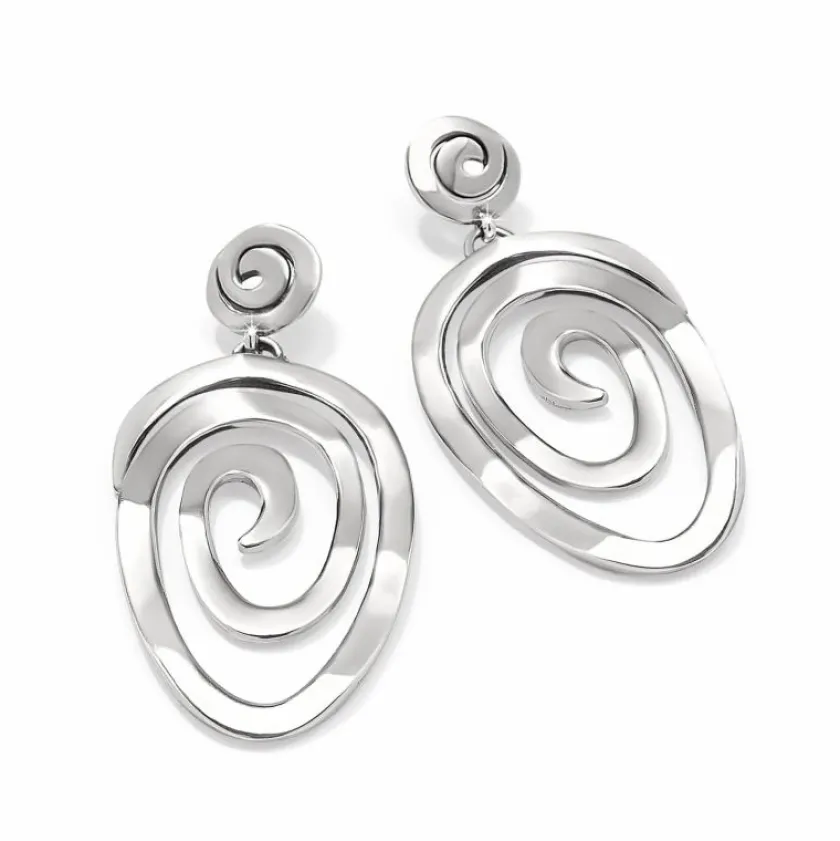 Brighton Vertigo Vibe Statement Post Drop Earrings Silver Online