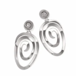 Brighton Vertigo Vibe Statement Post Drop Earrings Silver Online
