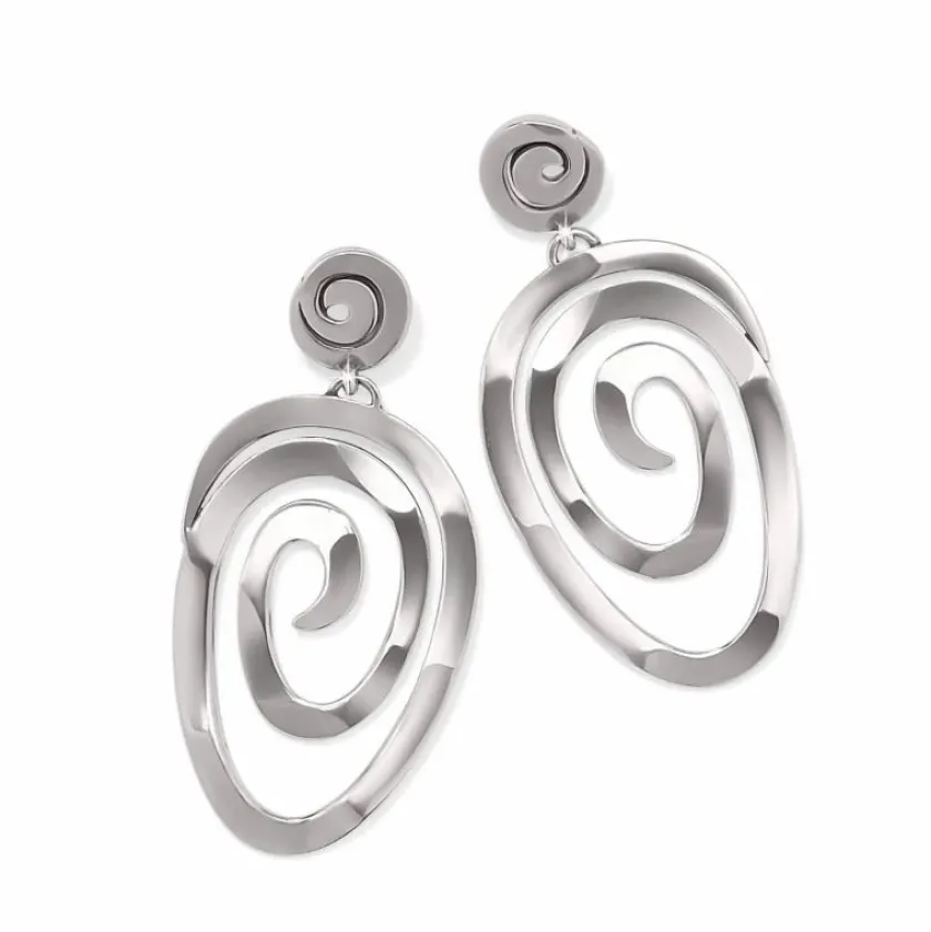 Brighton Vertigo Vibe Statement Post Drop Earrings Silver Online