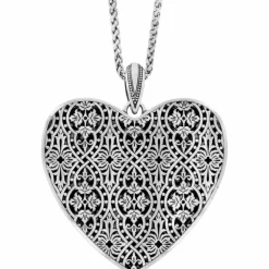 Brighton Victorian Rose Long Necklace Silver-Multi Best