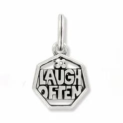 Brighton Viva Laugh Charm Silver-Gold Fashion
