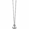 Brighton Voyage Mini Anchor Necklace Silver Hot
