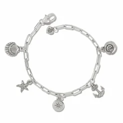 Brighton Voyage Mini Charm Bracelet Silver Sale