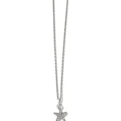 Brighton Voyage Mini Starfish Necklace Silver Hot