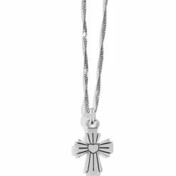 Brighton Wayfarers Cross Necklace Silver-Gold Best