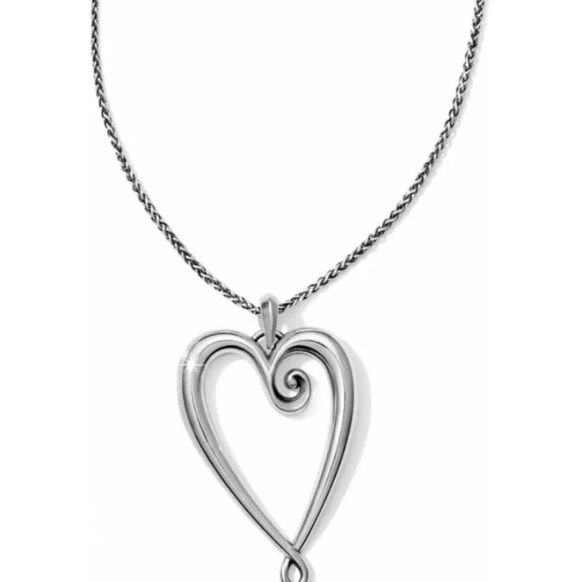 Brighton Whimsical Heart Convertible Necklace Silver Online
