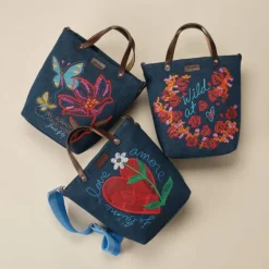 Brighton Wild At Heart Embroidered Medium Messenger Bag Multi Fashion