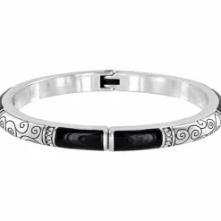 Brighton Wiltern Hinged Bangle Black-Silver Online