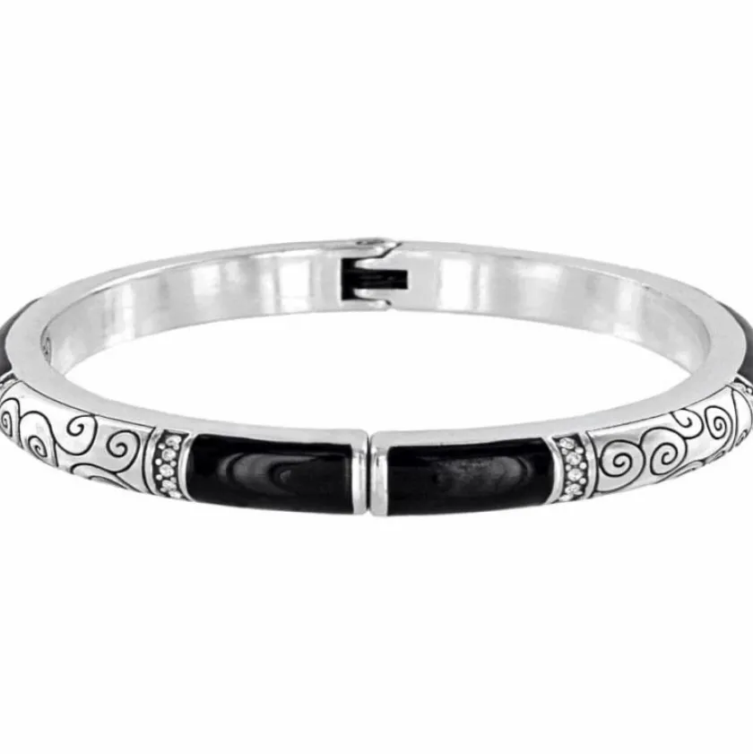 Brighton Wiltern Hinged Bangle Black-Silver Online