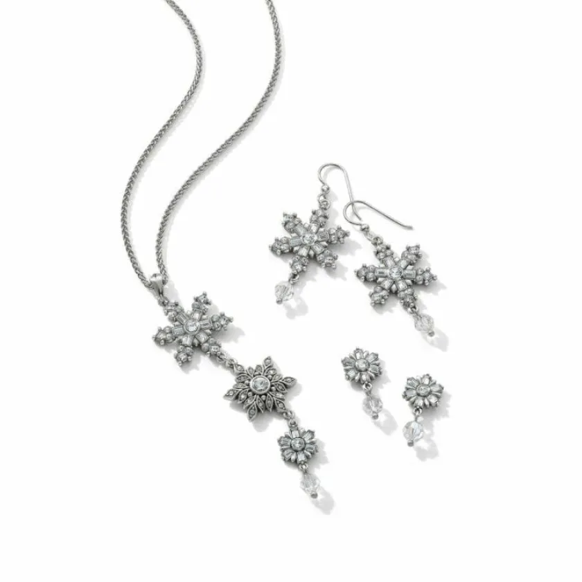 Brighton Winter's Miracle Post Drop Earrings Silver New
