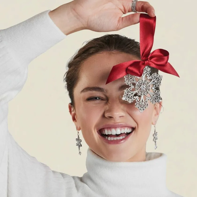 Brighton Winter's Miracle Post Drop Earrings Silver New