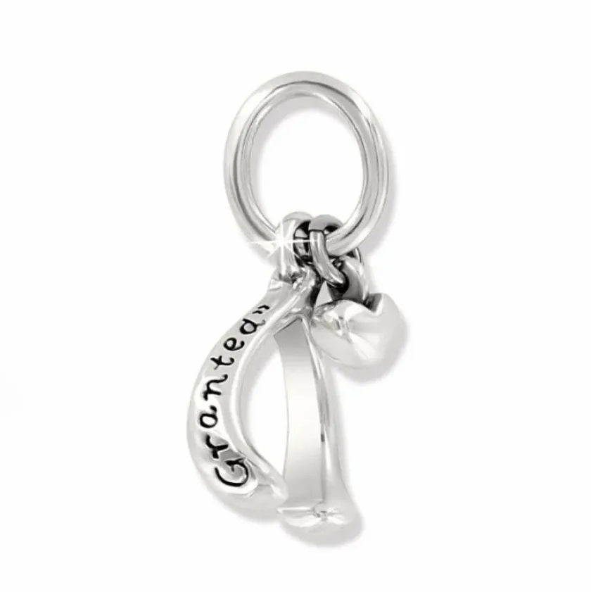 Brighton Wishbone Love Charm Silver New