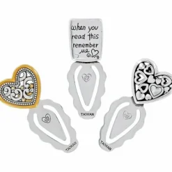 Brighton World Of Hearts Bookmark Set Silver-Gold Fashion