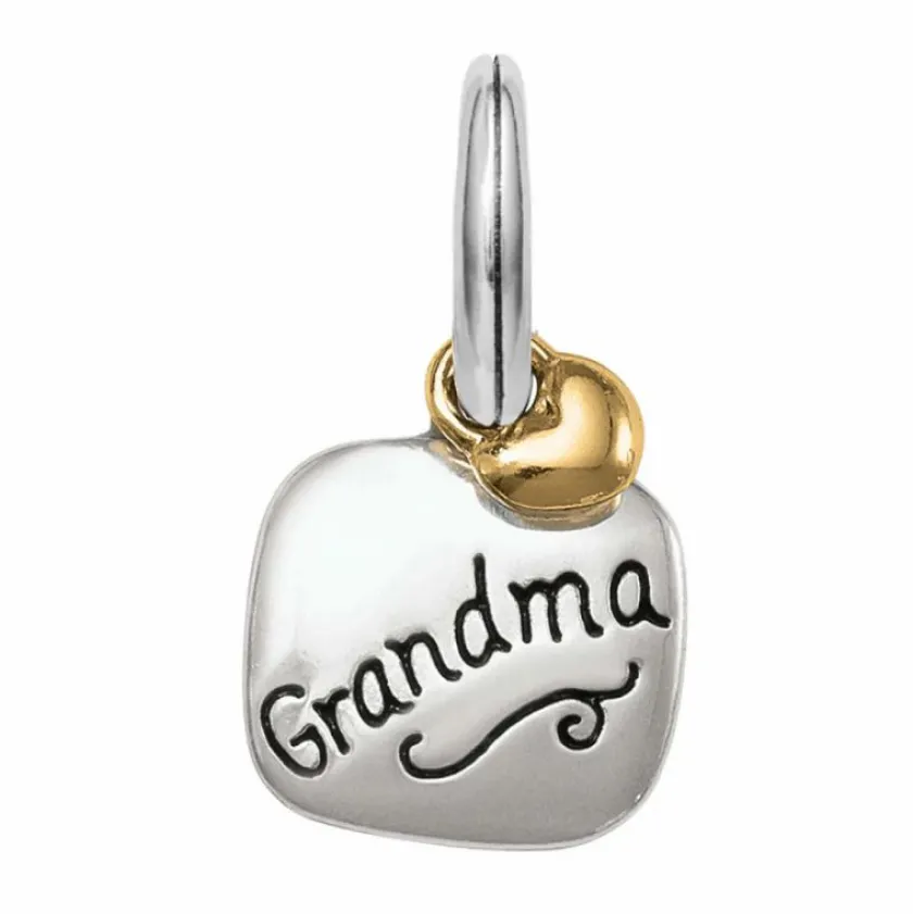 Brighton World's Best Grandma Charm Silver-Gold Clearance