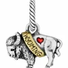 Brighton Wyoming Charm Silver New