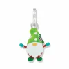 Brighton Yuletide Gnome Charm Silver-Multi Clearance