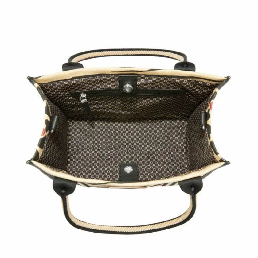 Brighton Zebra Love Canvas Carry All Multi Hot